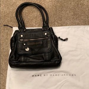 Marc by Marc Jacobs black leather shoulder bag
